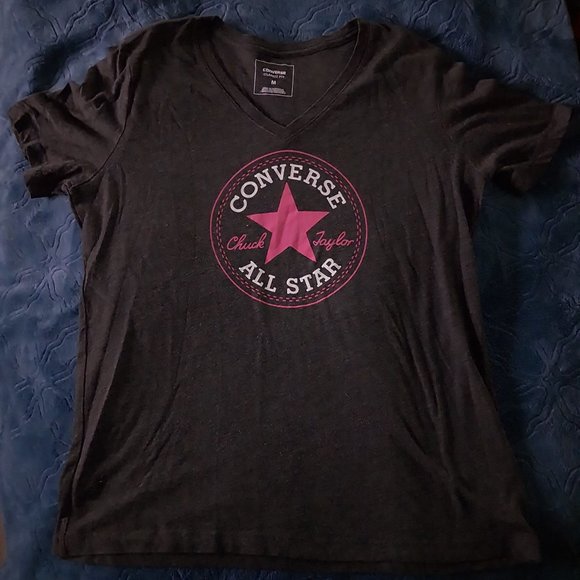 Converse All Star Chuck Taylor T-shirt Black Size Medium - Picture 1 of 4